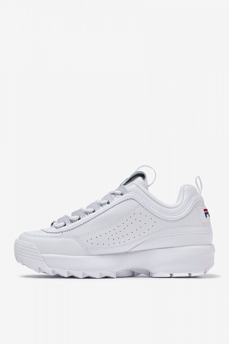 Fila Disruptor II Sneakers White Navy Red Size 11 Lightweight Retro Style Image 2