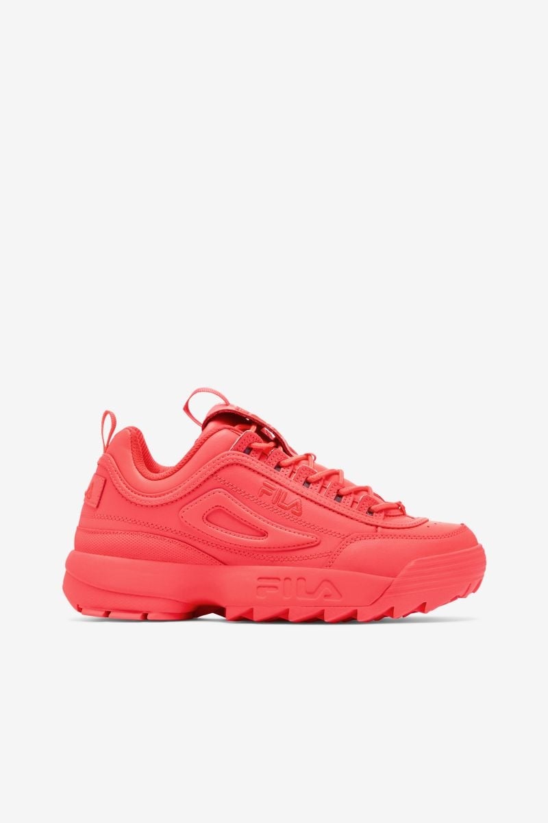 Fila Disruptor II Sneaker Womens Fiery Coral Lightweight Retro Style Size 0 Image 1