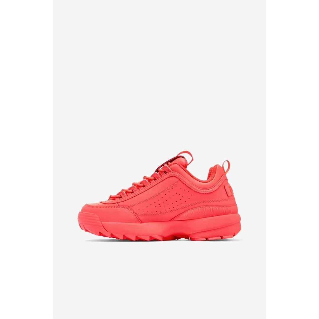 Fila Disruptor II Sneaker Womens Fiery Coral Lightweight Retro Style Size 0 Image 2