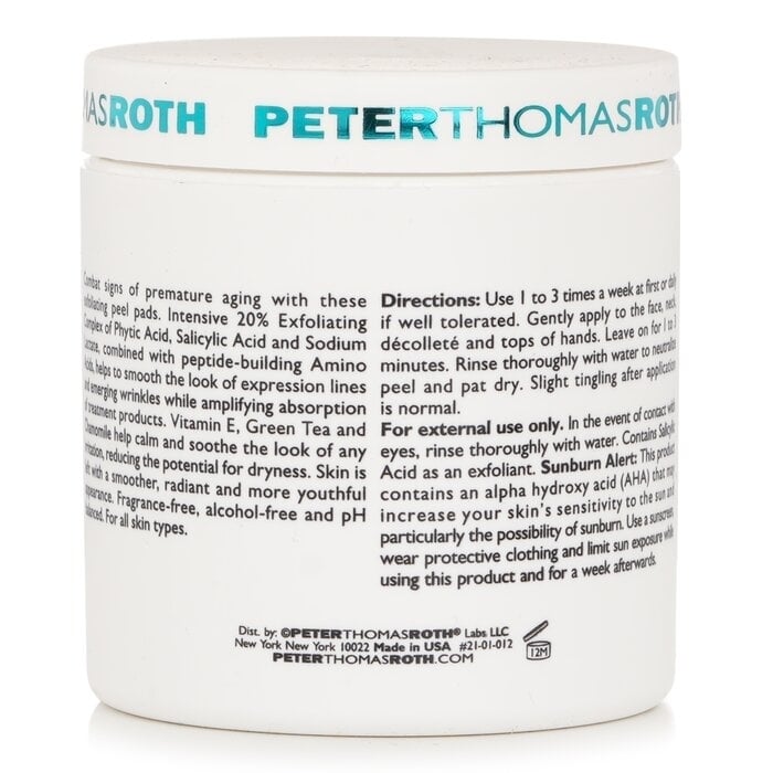 Peter Thomas Roth - Peptide Skinjection Exfoliating Peel Pads(60 Pads) Image 3