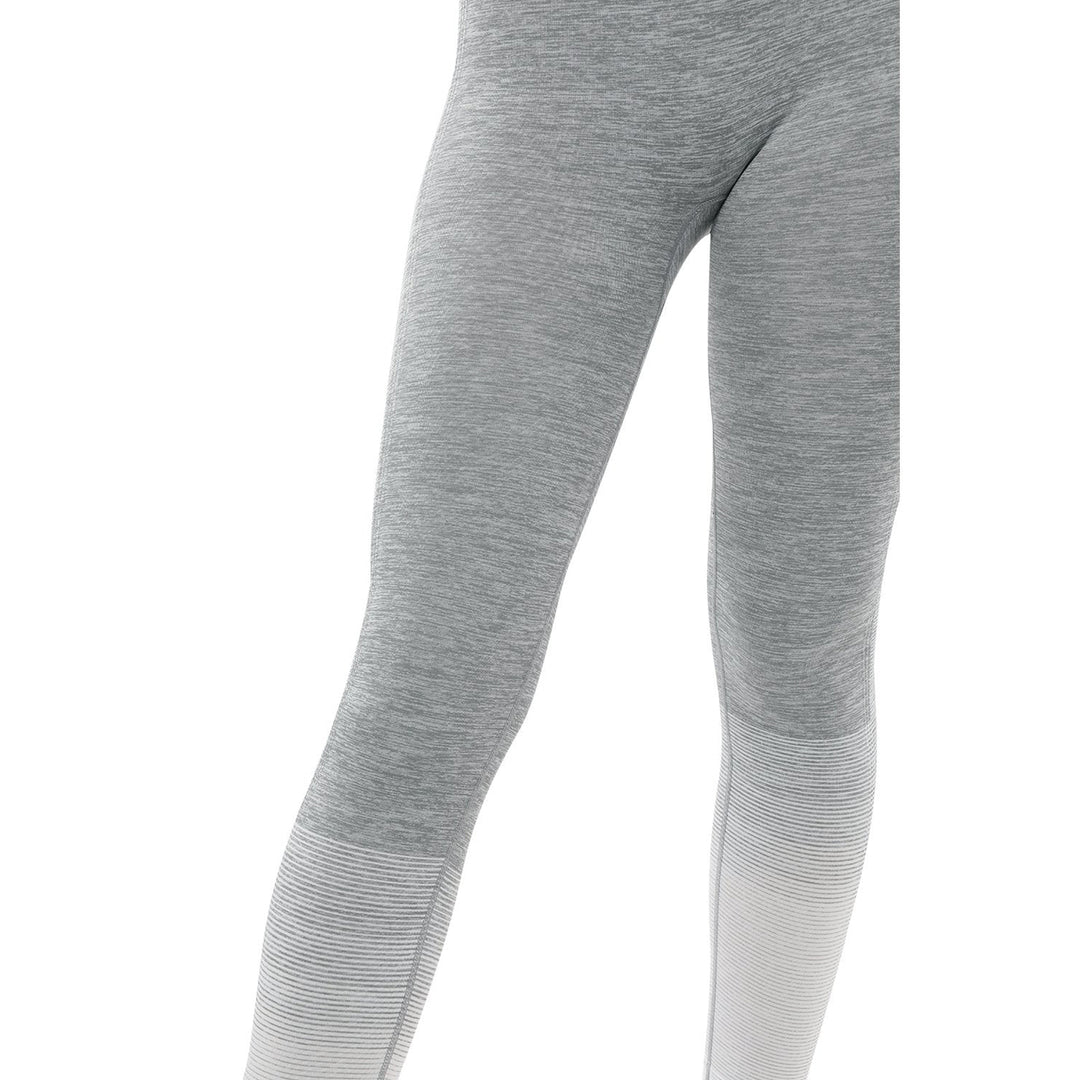 Bocana Seamless Leggings - Grey and White Image 4