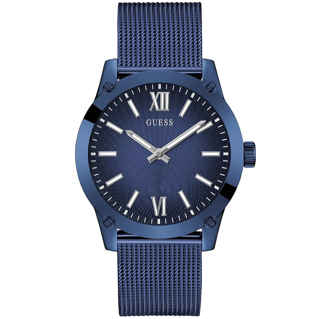 Guess Mens Crescent Blue Dial Watch - GW0629G3 Image 1