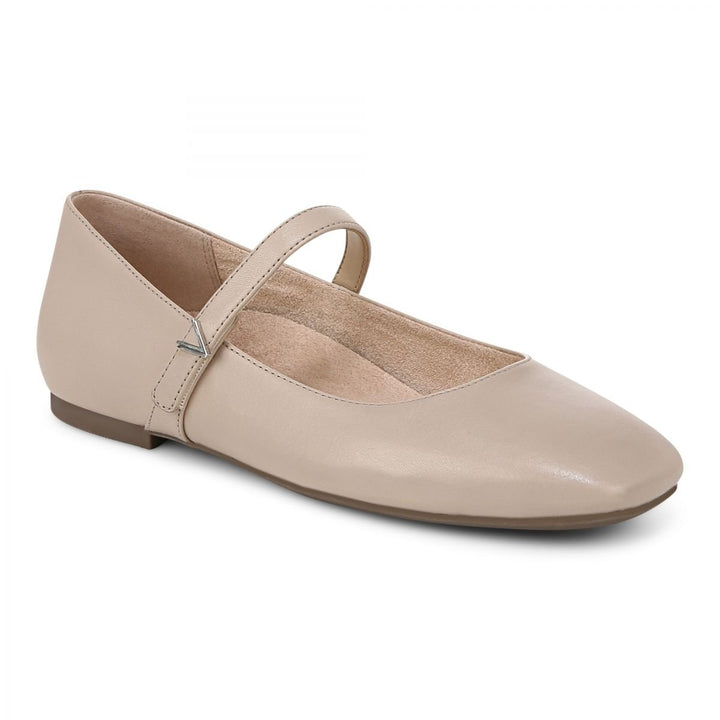 Vionic Womens Alameda Square Toe Mary Jane Oatmeal Leather - I8661L5250 OATMEAL LEATHER Image 1