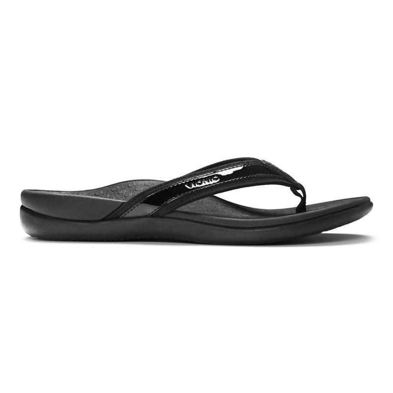 Vionic Womens Tide II Toe Post Sandal Black - 10000470001 BLACK Image 4