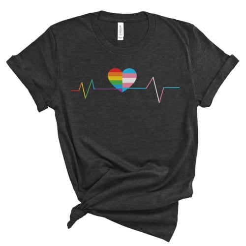 Heartbeat Graphic Tee Image 2