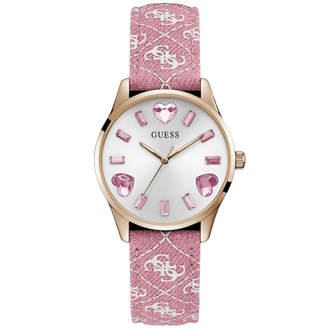 Guess Womens Candy Hearts Silver Dial Watch - GW0654L2 Image 1