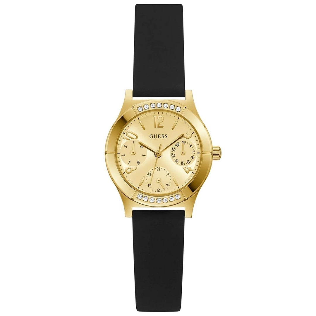 Guess Womens Piper Champagne Dial Watch - GW0451L1 Image 1