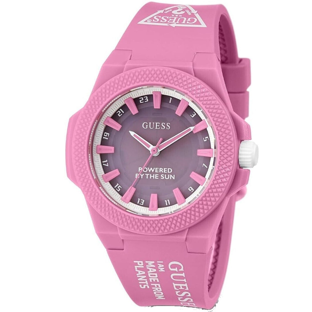 Guess Womens Outspoken Pink Dial Watch - GW0587L3 Image 1