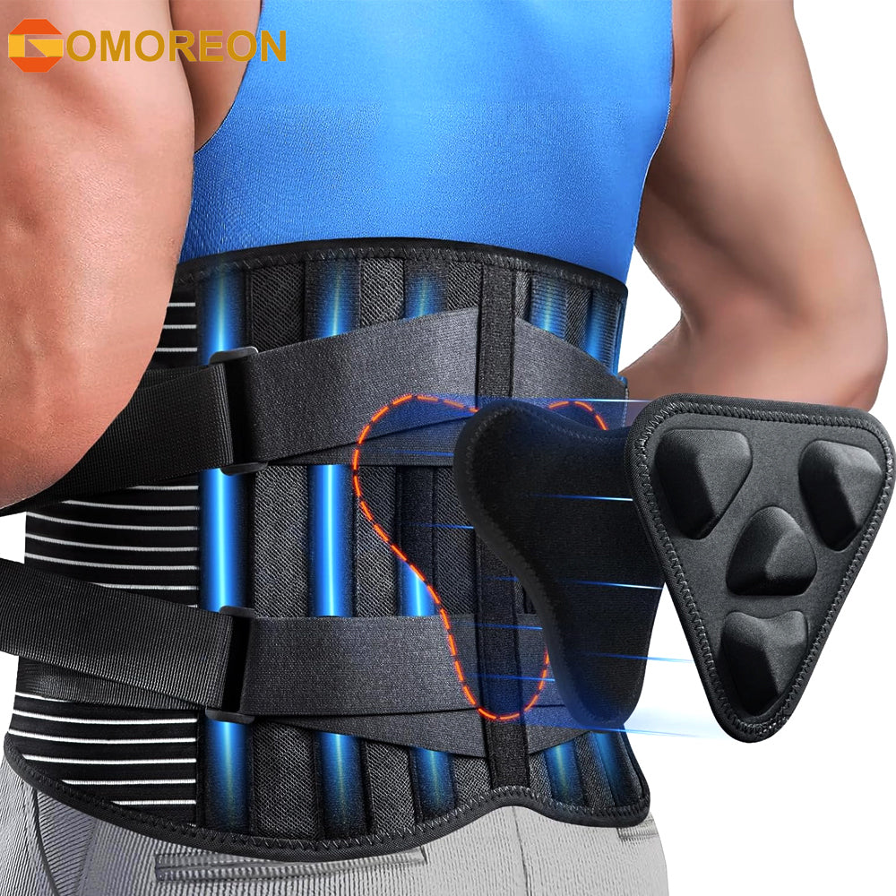 Back Brace for Lower Back Pain Relief with 3D Lumbar Pad Soft Breathable Mesh Fabric Lumbar Support for Herniated Image 1