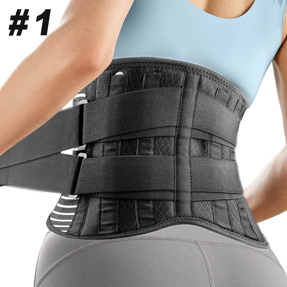 Back Brace for Lower Back Pain Relief with 3D Lumbar Pad Soft Breathable Mesh Fabric Lumbar Support for Herniated Image 7