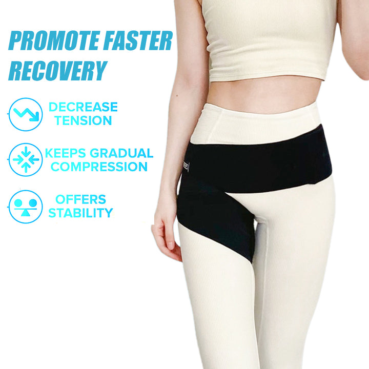 1Pcs Adjustable Thigh Brace Support Hip Brace Muscle Strain Prevention Belt Sports Protector Stabilizer for Groin Hip Image 1