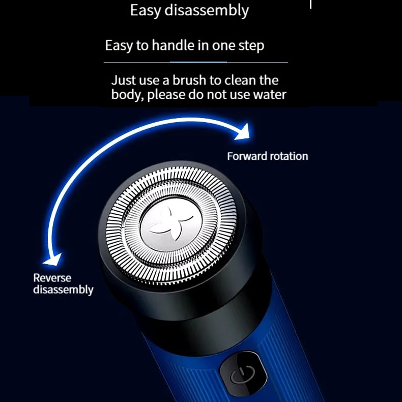 Portable High-Speed Electric Shaver - Rechargeable Easy to Dismantle Image 8