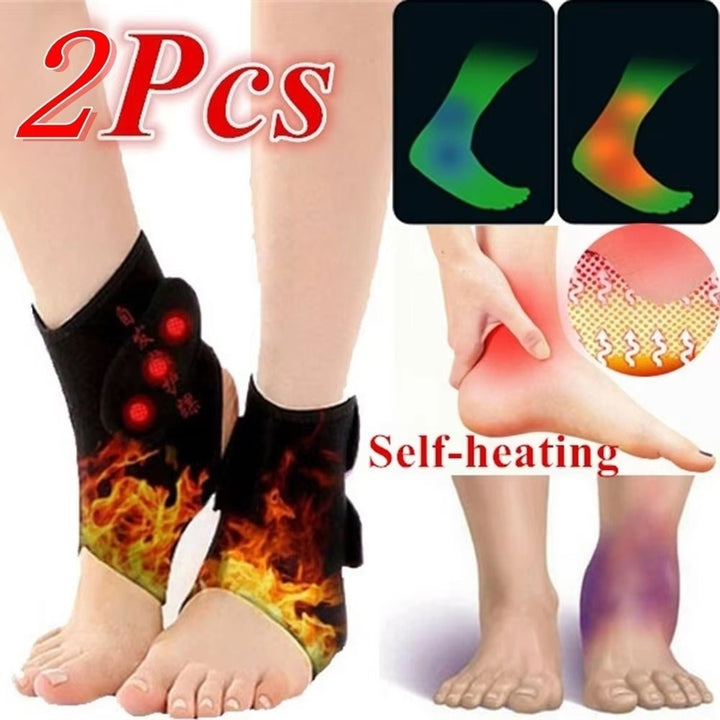 Magnetic Therapy Self-Heating Ankle Support Brace for Arthritis Relief Image 1