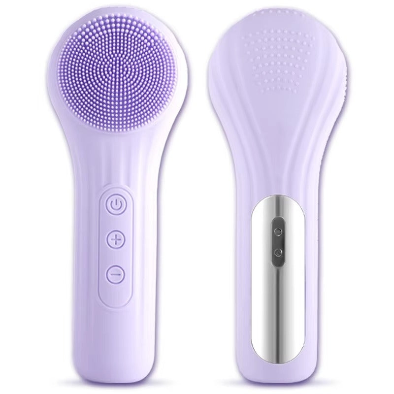 Rechargeable Sonic Waterproof Facial Cleansing Brush for Men Women Image 1