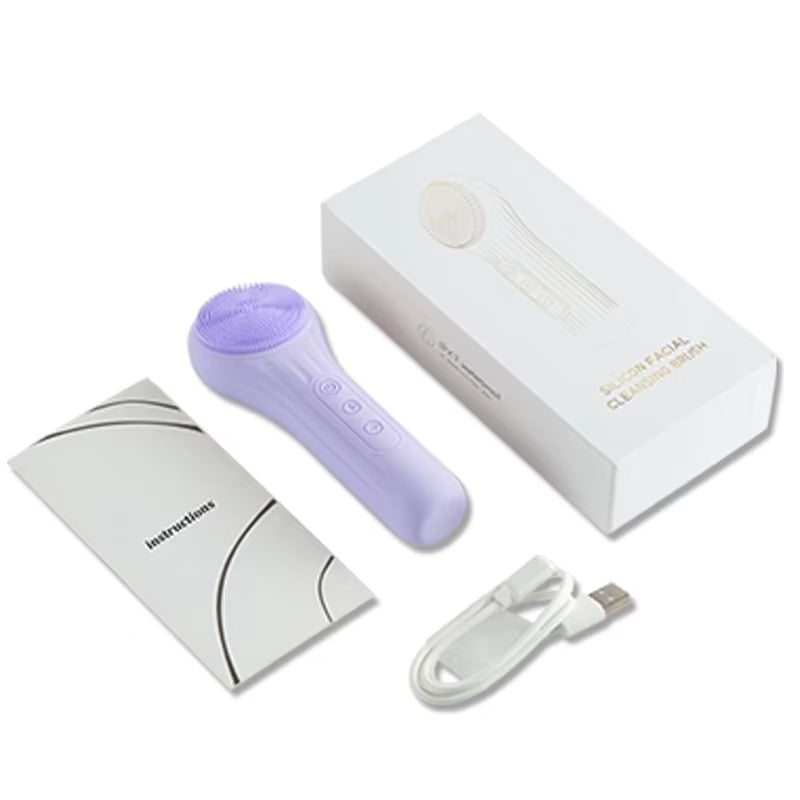 Rechargeable Sonic Waterproof Facial Cleansing Brush for Men Women Image 4