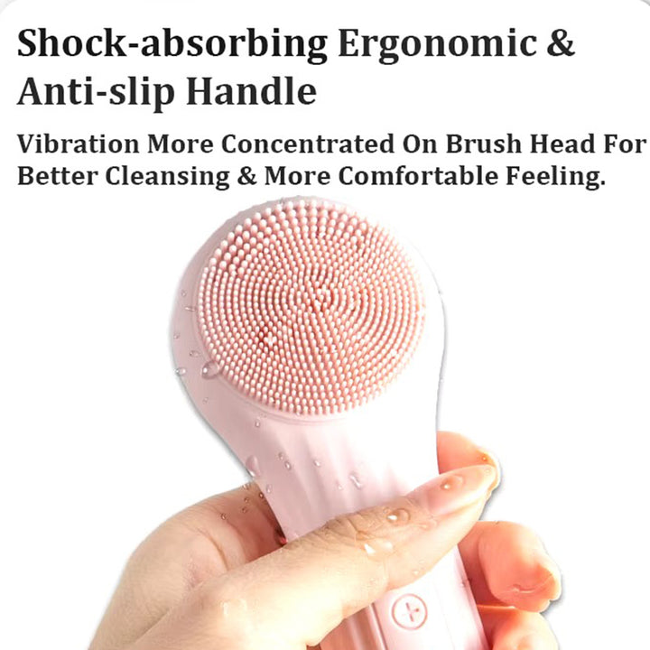 Rechargeable Sonic Waterproof Facial Cleansing Brush for Men Women Image 10