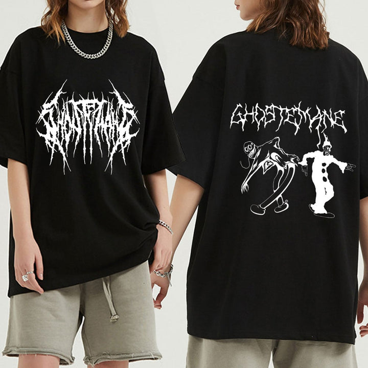 Ghostemane Graphic Print T Shirt Fashion Hip Hop Metal Rock Gothic T Shirt Streetwear Plus Size T Shirt Women Image 1