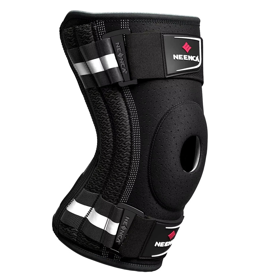 Hinged Knee Brace for Pain Relief - Support with Side Stabilizers Image 1