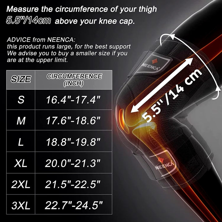 Hinged Knee Brace for Pain Relief - Support with Side Stabilizers Image 4