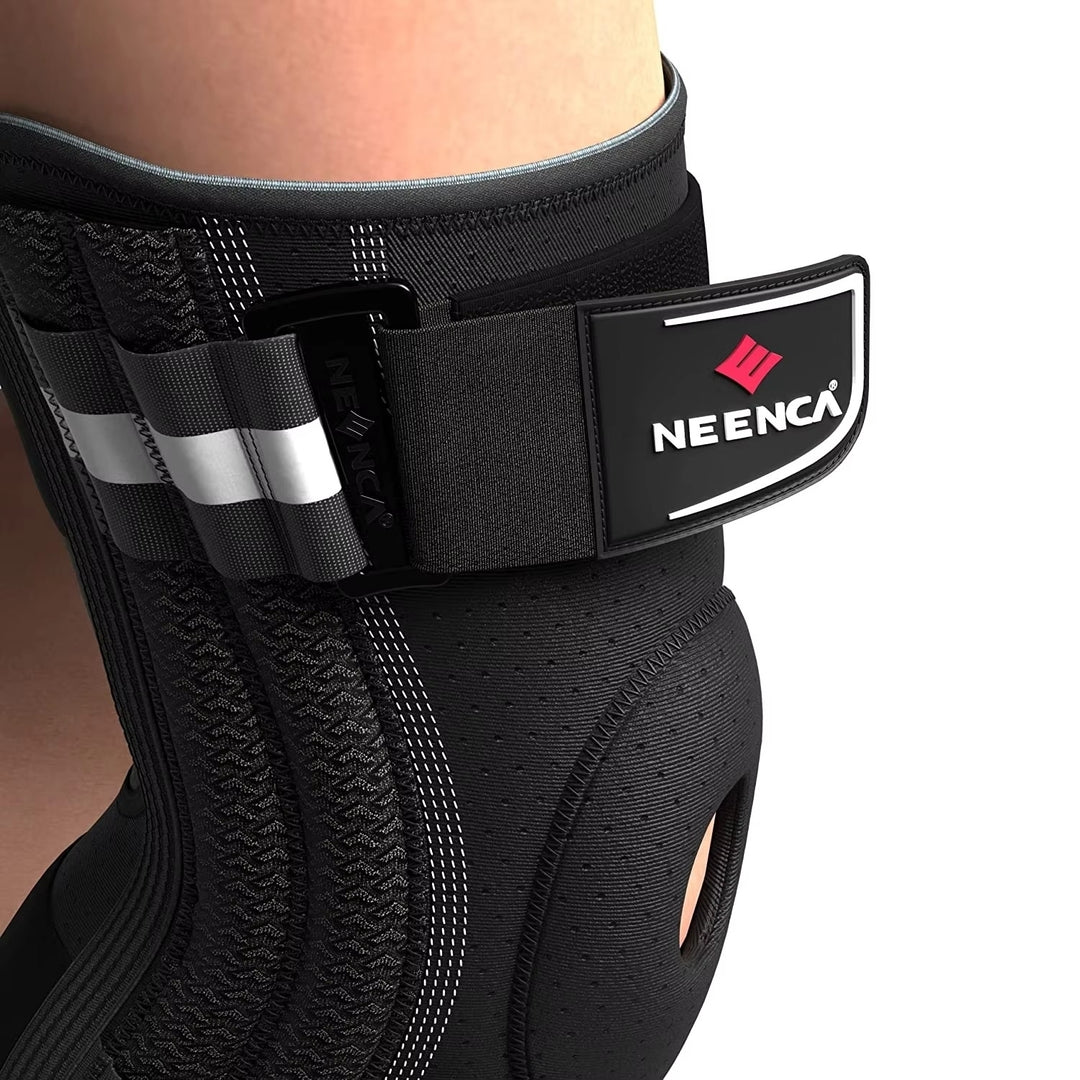 Hinged Knee Brace for Pain Relief - Support with Side Stabilizers Image 4