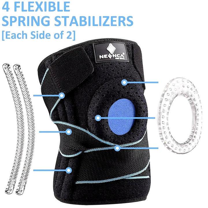 Knee Brace for Pain Relief Support with Side Stabilizers for Men Women Image 2