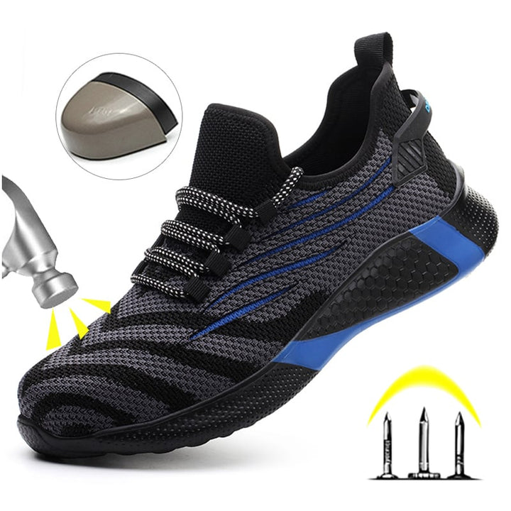 Men Work Safety Shoes Anti-puncture Working Sneakers Male Indestructible Work Shoes Men Boots Lightweight Men Shoes Image 1