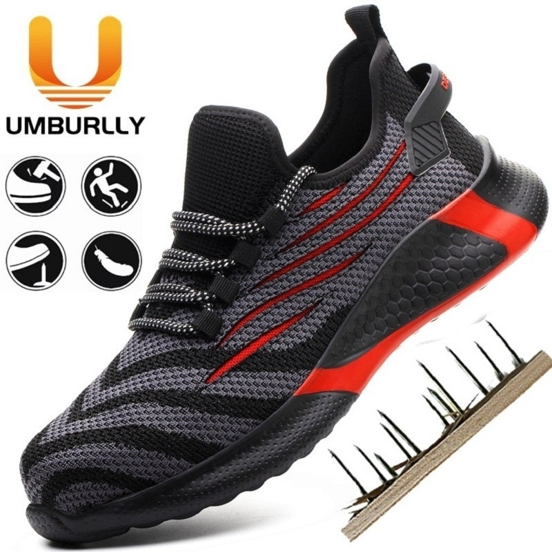 Men Work Safety Shoes Anti-puncture Working Sneakers Male Indestructible Work Shoes Men Boots Lightweight Men Shoes Image 3