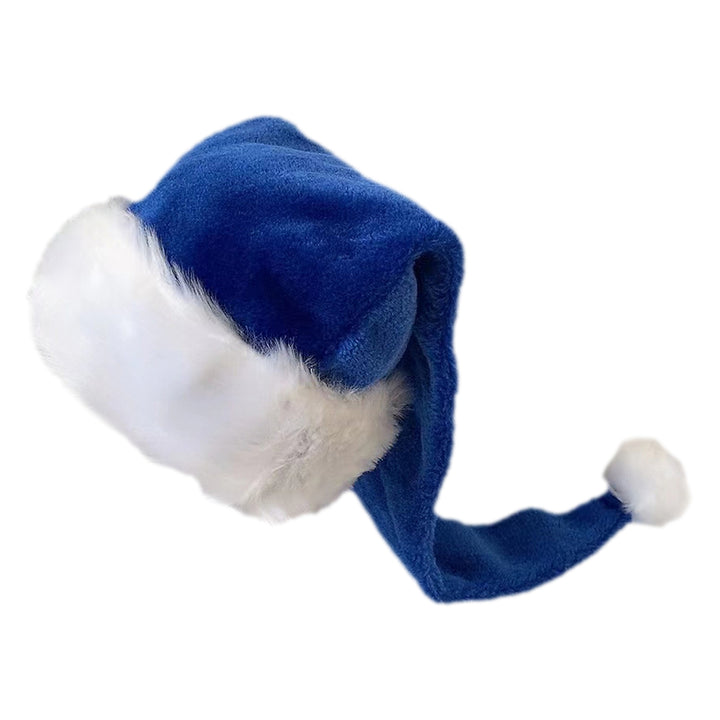 Santa Hat for Adults Unisex Velvet Comfort Extra Thicken Xmas Hat Christmas Year Festive Party Decorative Holiday Hat Image 8