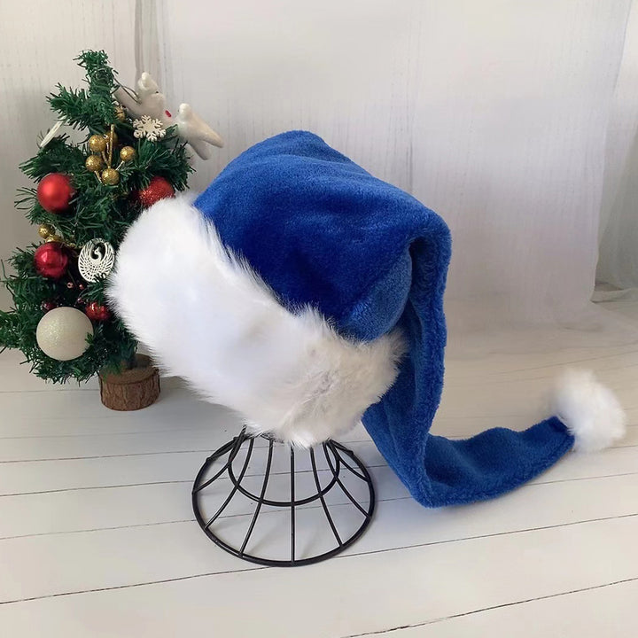 Santa Hat for Adults Unisex Velvet Comfort Extra Thicken Xmas Hat Christmas Year Festive Party Decorative Holiday Hat Image 10