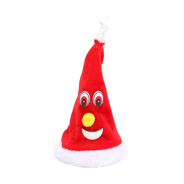 Electric Christmas Tree Swing Santa Hat Battery Powered Festive Decoration Swinging Dancing Tree for Table Centerpiece Image 2