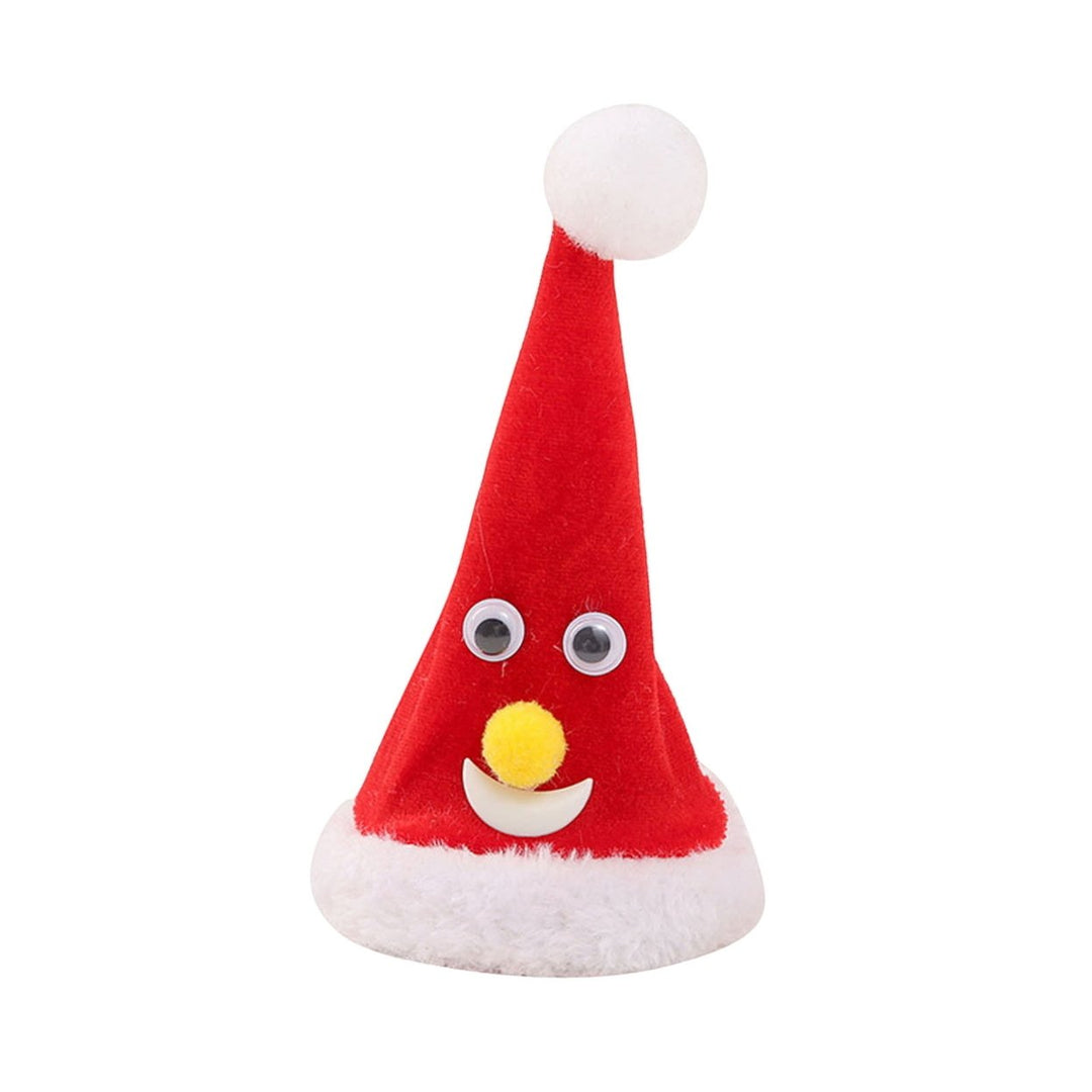 Electric Christmas Tree Swing Santa Hat Battery Powered Festive Decoration Swinging Dancing Tree for Table Centerpiece Image 4