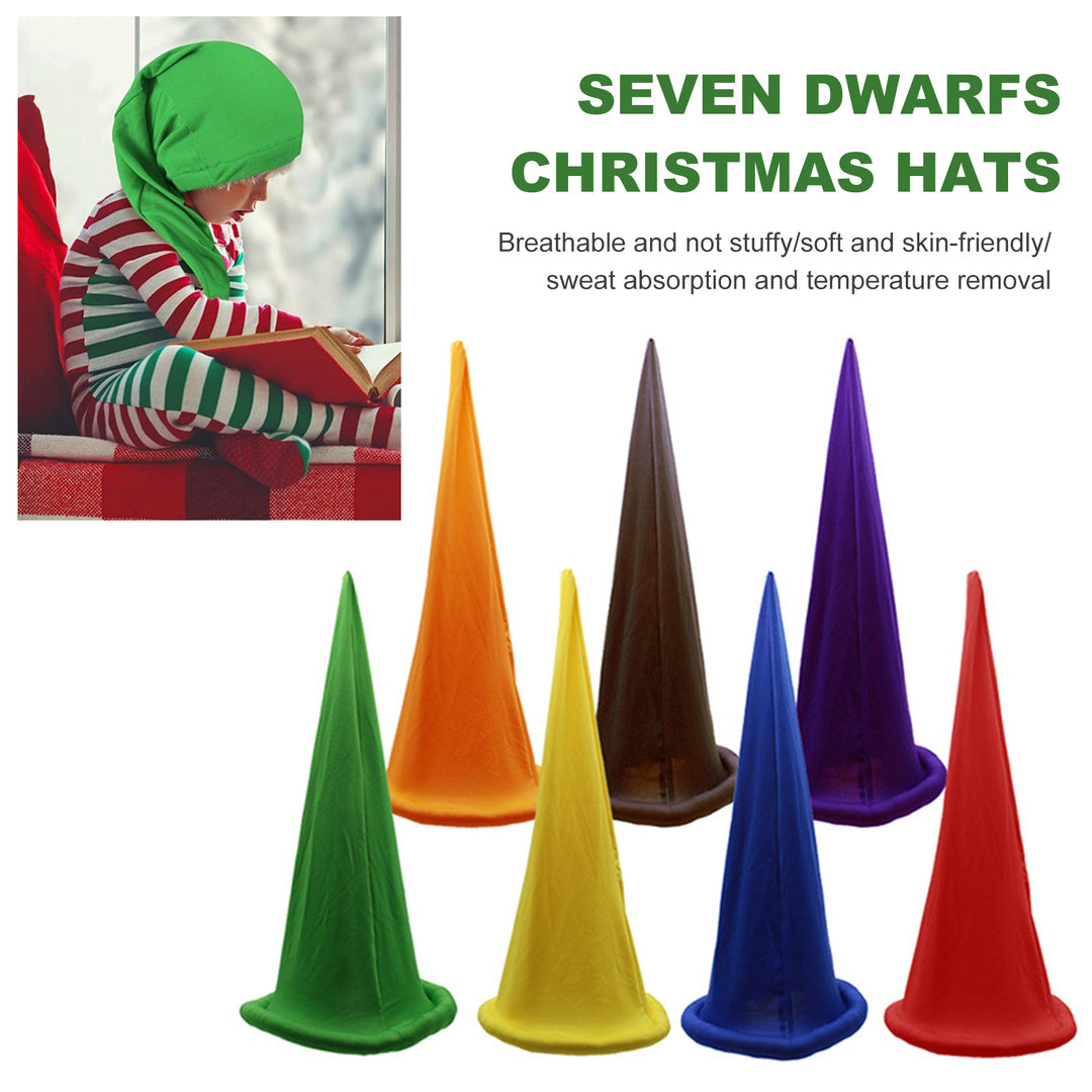 Christmas Dwarf Hat Colored Dwarf Costume Hat Moisture-Wicking Breathable Hat for Christmas Party Gnome Costumes Image 9