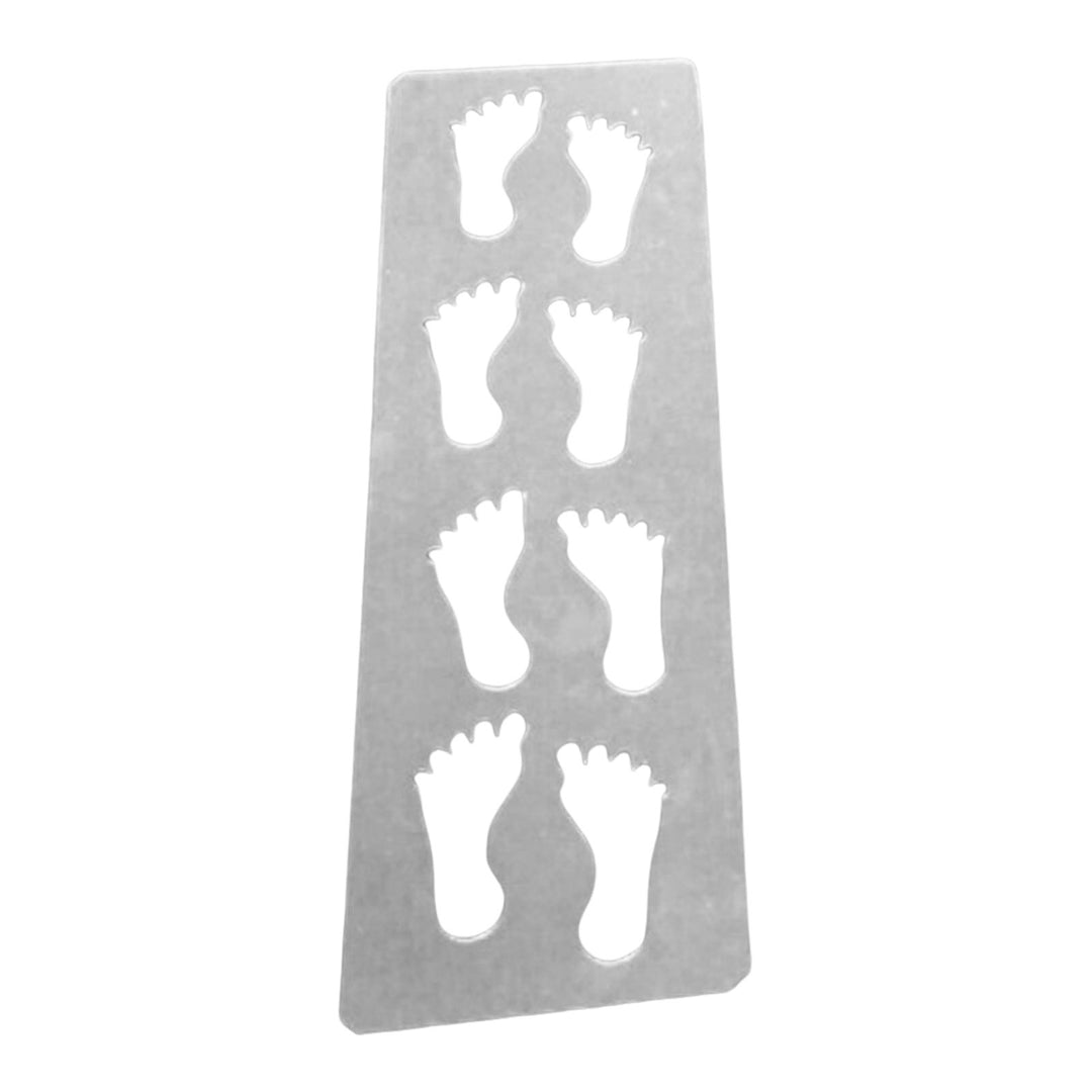 Christmas Footprint Stencil Set Reusable PETG Plastic Templates Painting Tools DIY Crafts Holiday Decor Art Projects Image 3