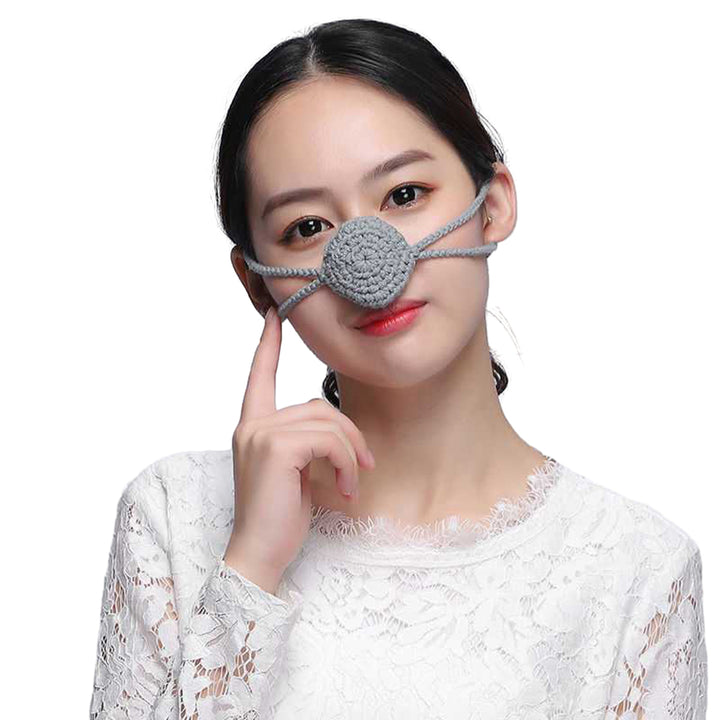 Handmade Winter Nose Warmer Extra Soft High Elastic Adjustable Cold Resistant Wool Nose Cover Accessories Image 2