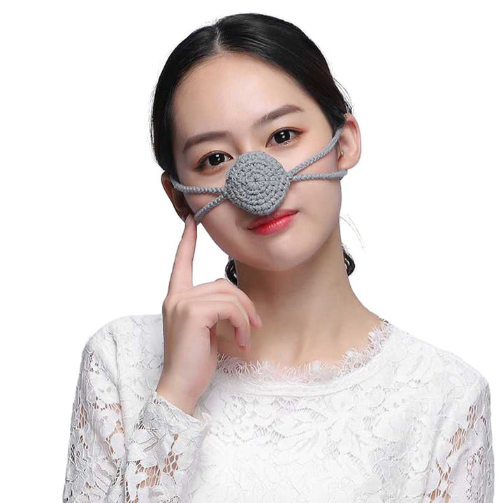 Handmade Winter Nose Warmer Extra Soft High Elastic Adjustable Cold Resistant Wool Nose Cover Accessories Image 1