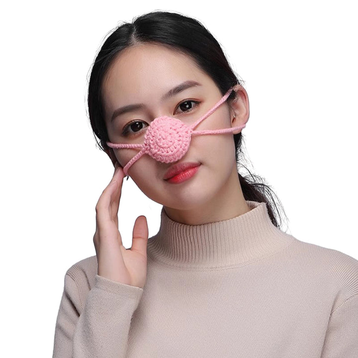 Handmade Winter Nose Warmer Extra Soft High Elastic Adjustable Cold Resistant Wool Nose Cover Accessories Image 3