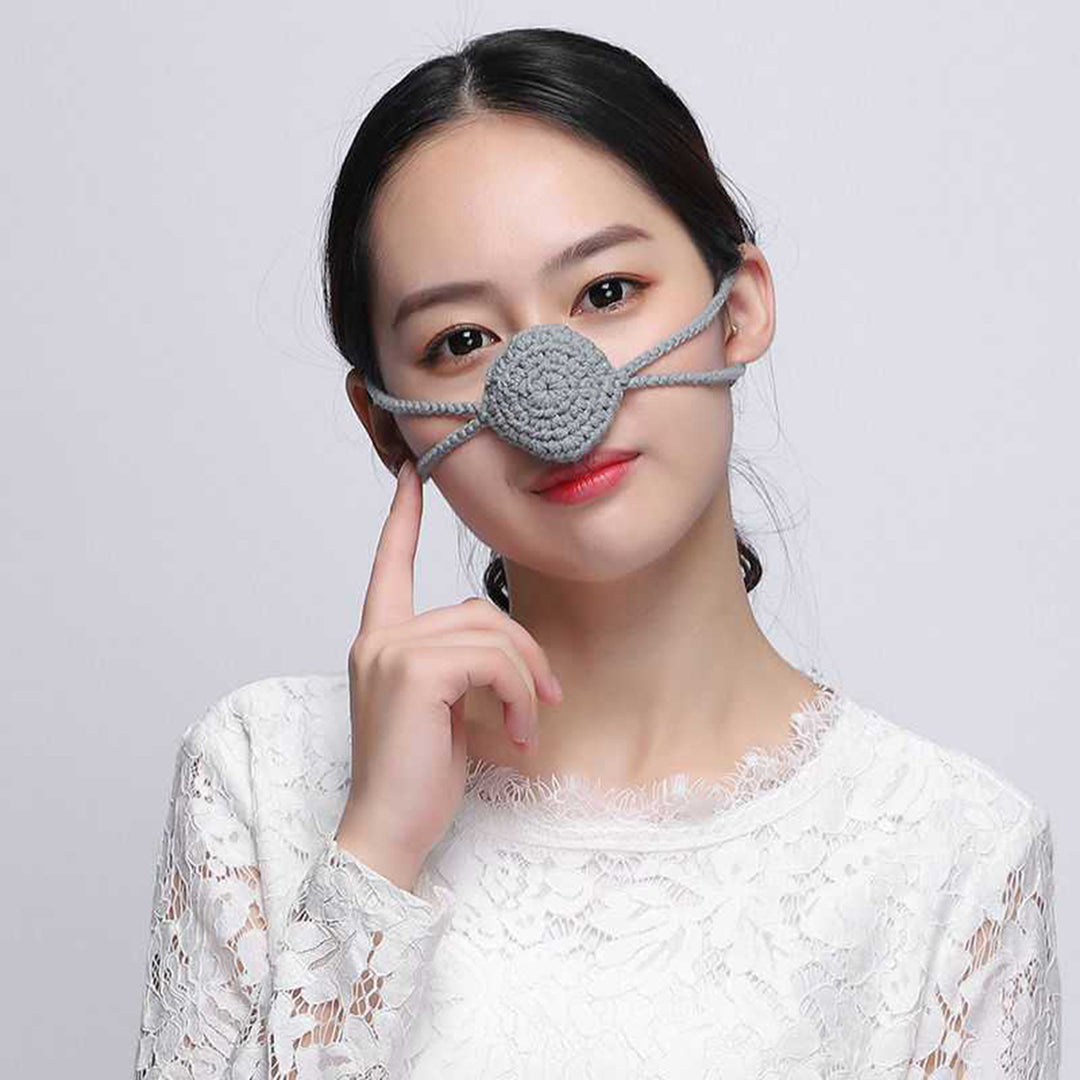 Handmade Winter Nose Warmer Extra Soft High Elastic Adjustable Cold Resistant Wool Nose Cover Accessories Image 12