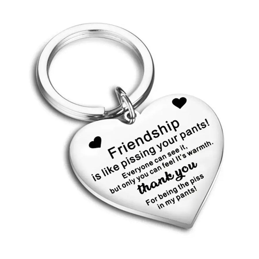 Mother Day Keychain Heart Shaped Pendant Stainless Steel Decorative Keyring Mom Love Care Reminder Perfect Gift Image 1