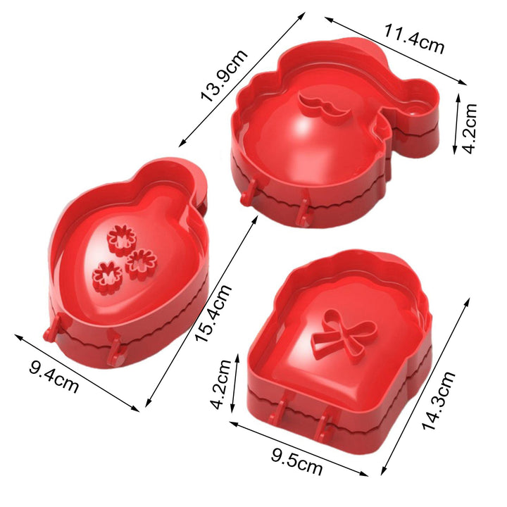 3Pcs Hand Pie Molds for Baking Dough Presser Pie Molds Fall Thanksgiving Hand Pie Press Mold Maker Halloween Santa Gift Image 6