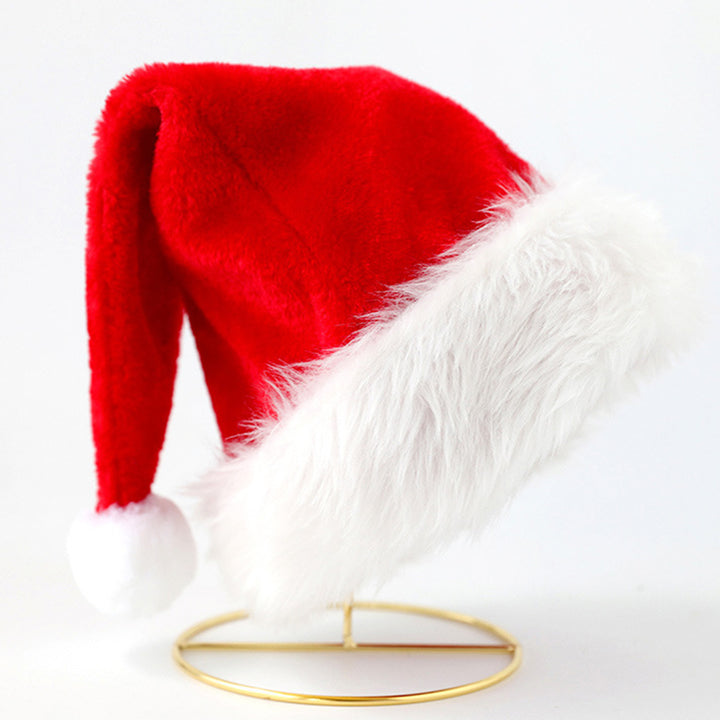 Santa Hat And Beard Set for Adults Santa Claus Cosplay Costume Xmas Hat with Curly Santa Beard for Holiday Celebrations Image 8