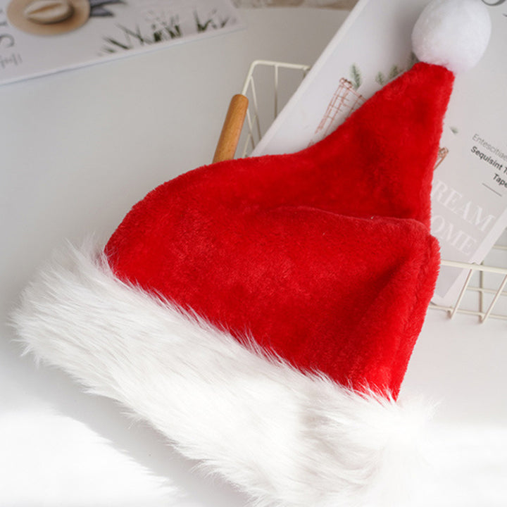 Santa Hat And Beard Set for Adults Santa Claus Cosplay Costume Xmas Hat with Curly Santa Beard for Holiday Celebrations Image 9