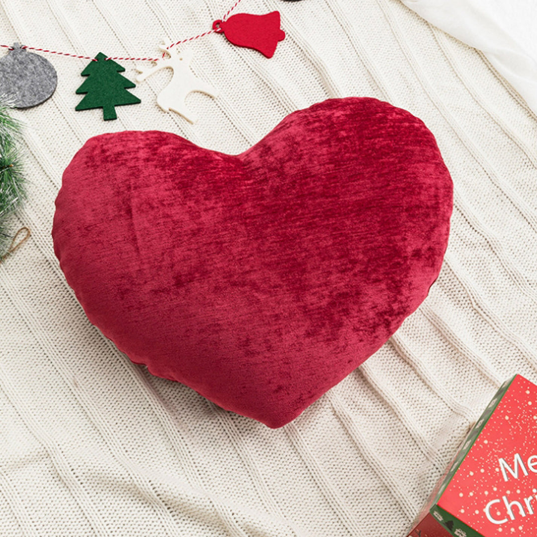 Christmas Pillow Exquisite Candy Heart Shape Throw Pillow Festive Decorative Pillow for Couch Sofa Bedroom Image 9