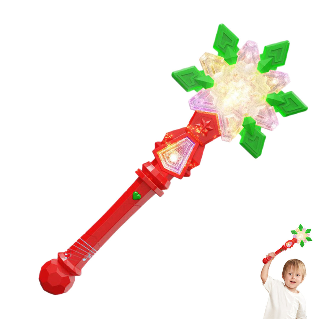 Light Up Snowflake Wand for Kids Wonder Wand with Sound Lights Sounds Party Supplies for Halloween Christmas Holidays Image 7