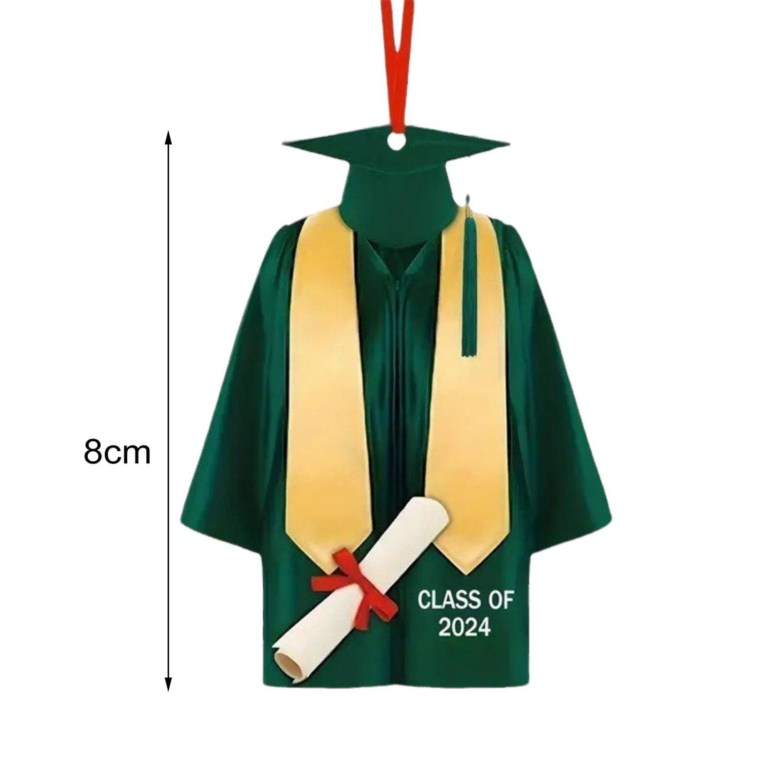 Class of 2024 Graduation Pendant Graduation Gown Shape Hanging Ornament High School College Graduation Ornament for Image 6