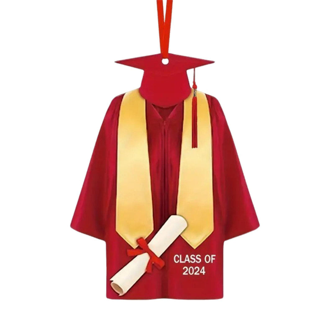 Class of 2024 Graduation Pendant Graduation Gown Shape Hanging Ornament High School College Graduation Ornament for Image 9