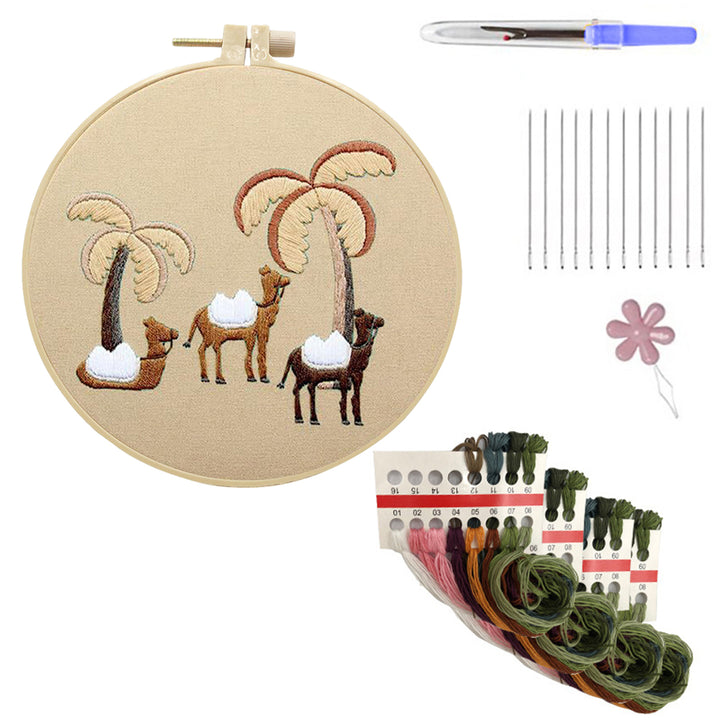 Christmas Embroidery Kit Nativity Scene Pattern Embroidery Set Beginner-Friendly DIY Embroidery Craft Kit Mother Image 6