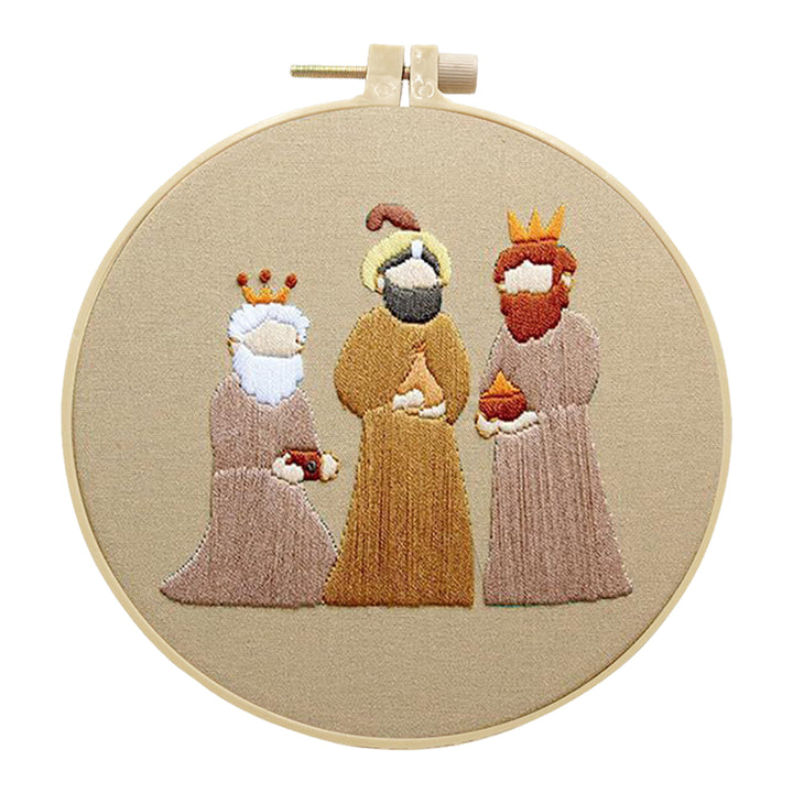 Christmas Embroidery Kit Nativity Scene Pattern Embroidery Set Beginner-Friendly DIY Embroidery Craft Kit Mother Image 12