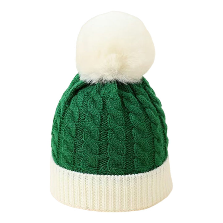 Santa Hat with Pompom Women Men Christmas Beanie Hat Peaked Cap Unisex Winter Christmas Hat for Festival Parties Photo Image 1