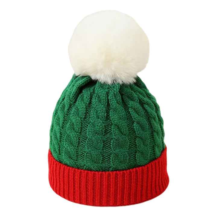 Santa Hat with Pompom Women Men Christmas Beanie Hat Peaked Cap Unisex Winter Christmas Hat for Festival Parties Photo Image 7