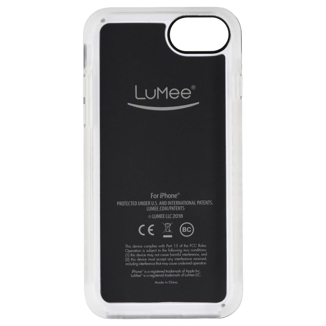 LuMee Duo Selfie LED Case for iPhone SE 2nd Gen and iPhone 8/7 - Kimoji Cry Face Image 3